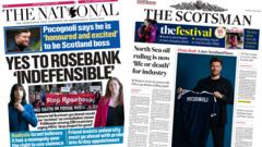Scotland's papers: North Sea decision day and new Scotland boss