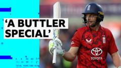 'Magnificent' Buttler innings puts England on course for huge total