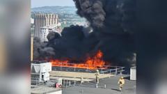 Pregnant women evacuated after large fire breaks out at maternity hospital