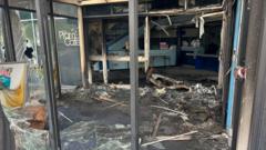 Man trapped inside NI leisure centre tells of fear as rioters attacked