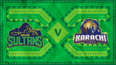 Multan Sultans v Karachi Kings - PSL scorecard