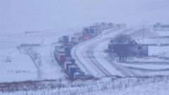 Roads close due to snow as Arctic blast hits North