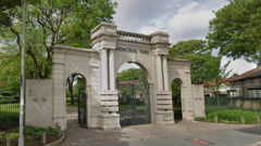Adults seen 'helping children access' closed park
