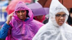 Yellow warnings in force as rain and thunderstorms hit parts of UK