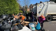 Chaos as residents swarm mobile bin collection