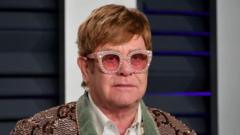 Elton John left with 'limited vision' in one eye