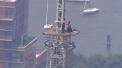 Watch: Couple scale Empire State Building, get engaged and are arrested