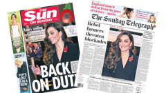 The Papers: Kate 'back on duty' and tax hike 'backlash'