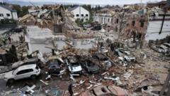 'Hundreds' of drones and missiles fired at Ukraine by Russia