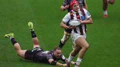 Bielle-Biarrey hat-trick denies Bristol top spot