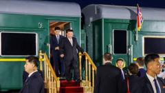 North Korea's Kim leaves for China in armoured train