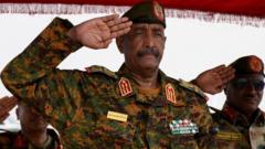 Gen Abdel Fattah al-Burhan, mu mujyi wa Port Sudan, ku itariki ya 27 Kanama (8) mu 2023