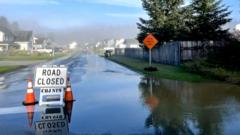 Evacuations in Alaska after glacial melt raises fears of record flooding