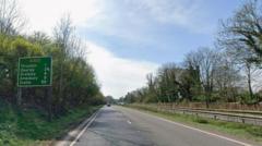 A303 reopens after four-vehicle crash