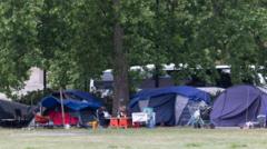 Possession order for Park Lane's 'illegal tents'