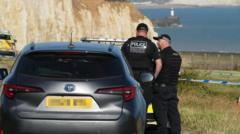 Man dies after van falls from cliff edge