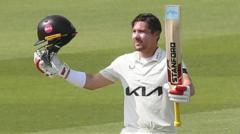 Burns hits 227 as Surrey take command over Lancs