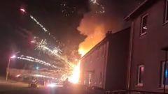 ‘Sheer terror’ as van loaded with fireworks set alight in Scottish town