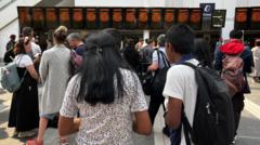 Major rail disruption after wires damaged