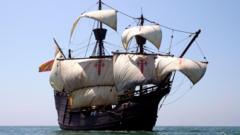 Replica of first ship to sail around globe in Dover