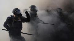 How the LA clashes unfolded... in 60 seconds