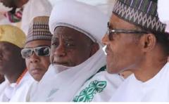 Aworan Sultan ti Sokoto ati Aarẹ Buhari