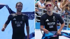 GB's Ellis and Richter win triathlon golds in Paris