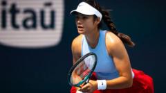 Raducanu breezes into second round of Miami Open