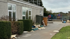 Primary school closed due to storm damage
