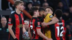 Cunha charged by FA after Bournemouth red card