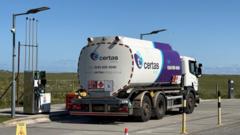 Isle's only filling station gets petrol after almost running out