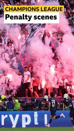 Emotional scenes as PSG equalise