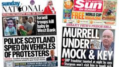 Scotland's papers: Murrell 'taunted by prisoners' and police spy claims