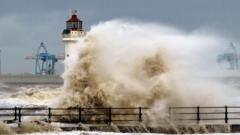 Rare red wind warning issued as Storm Darragh approaches UK