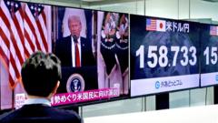 Oil jumps and shares fall after US president address