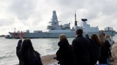 HMS Dragon departs UK for eastern Mediterranean