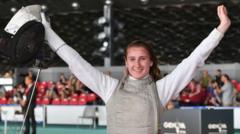 Stutchbury, 19, makes British fencing history