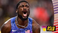 USA's Tinch storms to 110m hurdles gold
