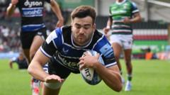 Bath winger Muir out with knee injury