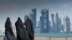 زنان قطری در دوحه قطر