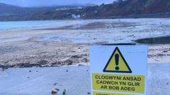Tirlithriadau yn ardal Nefyn yn 'bryder mawr' i'r gymuned leol