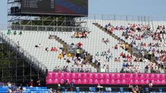 Criticism as thousands of seats empty at Europeans