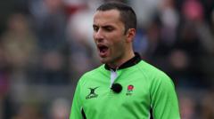 Ampthill v Hartpury abandoned after referee hit by ball