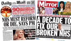 The Papers: 'Biggest NHS reform' coming after 'damning' report