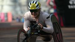 Debrunner and Hug win London wheelchair races again