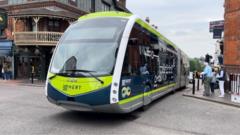 'Trackless tram' could link two counties