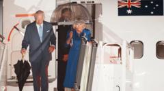 King lands in Sydney on historic tour of Australia