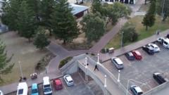 Drone footage shows Bondi Beach gunmen on bridge