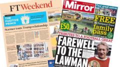 The Papers:Starmer 'touts' Trump relationship and 'farewell' to Denis Law