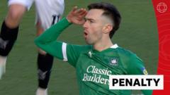 Hardie scores winning penalty as Plymouth knock out Liverpool